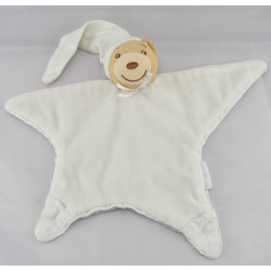Doudou plat étoile ours blanc KALOO
