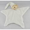 Doudou plat étoile ours blanc KALOO