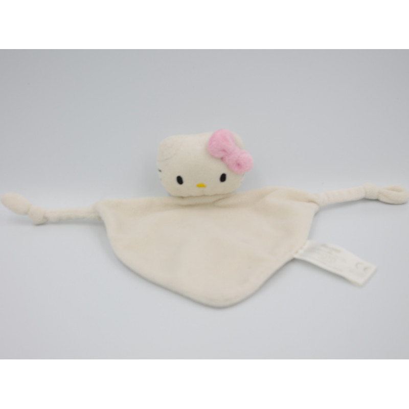 Doudou plat Hello Kitty blanc SANRIO