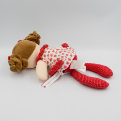 Doudou et compagnie poupée rouge fraises Les Demoiselles Brin de Folie