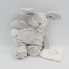Doudou et compagnie lapin gris mouchoir Perle J'aime mon doudou