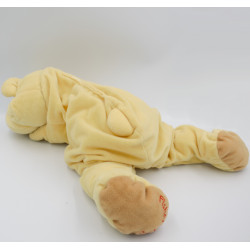 Ancienne peluche doudou chien ours vanille jaune Rumple FISHER PRICE Vintage