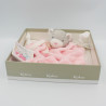 Doudou plat ours Plume rose KALOO 