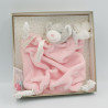 Doudou plat ours Plume rose KALOO NEUF