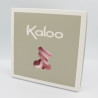 Doudou plat ours Plume rose KALOO 