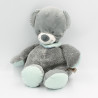 Doudou ours gris bleu Jules NATTOU