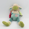 Doudou mouton bleu beige vert rose Les Jolis pas beaux MOULIN ROTY