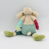 Doudou mouton bleu beige vert rose Les Jolis pas beaux MOULIN ROTY
