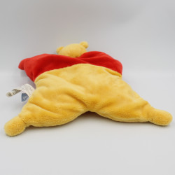 Doudou semi plat Winnie l'ourson  rouge jaune DISNEY BABY