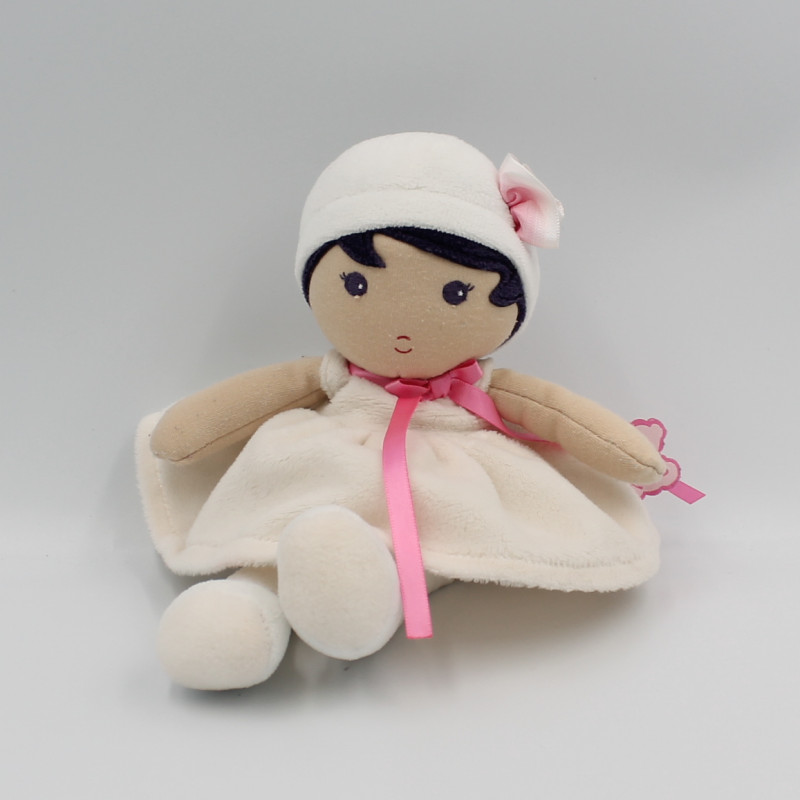 Doudou poupée blanc rose KALOO