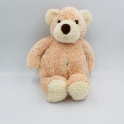 Doudou peluche ours rose orange AJENA