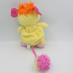 Peluche Popples jaune rose à pois 2007