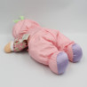 Doudou poupée tissu rose fleurs PLAYSKOOL 1999
