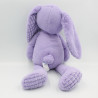 Grand Doudou lapin mauve violet TEX