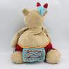 Grand Doudou ours Pinto indien rouge marron tipi NOUKIE'S 42 cm