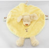 Doudou plat chien sweat capuche jaune NICOTOY