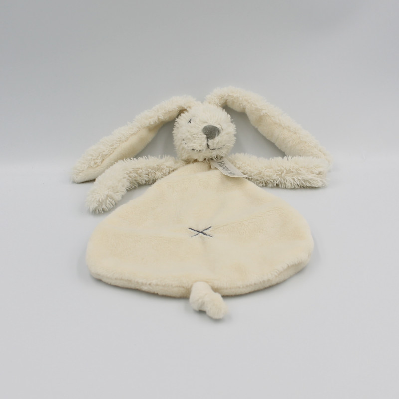 Doudou plat lapin blanc écru HAPPY HORSE