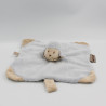 Doudou plat mouton bleu beige pois NATTOU