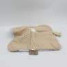 Doudou plat mouton bleu beige pois NATTOU