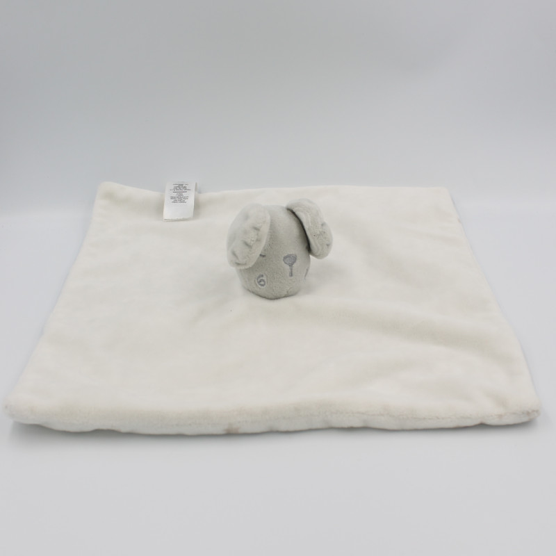 Doudou plat souris blanche étoiles grises PRIMARK