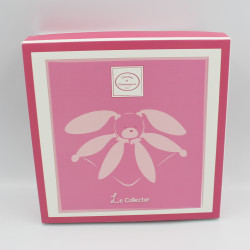 Doudou et compagnie plat lapin blanc rose Collector 
