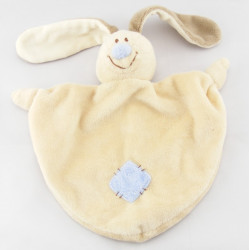 Mini Doudou lapin beige nez bleu Bloupi JOLLYBABY