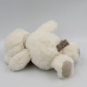 Doudou peluche ours blanc écharpe beige BUKOWSKI