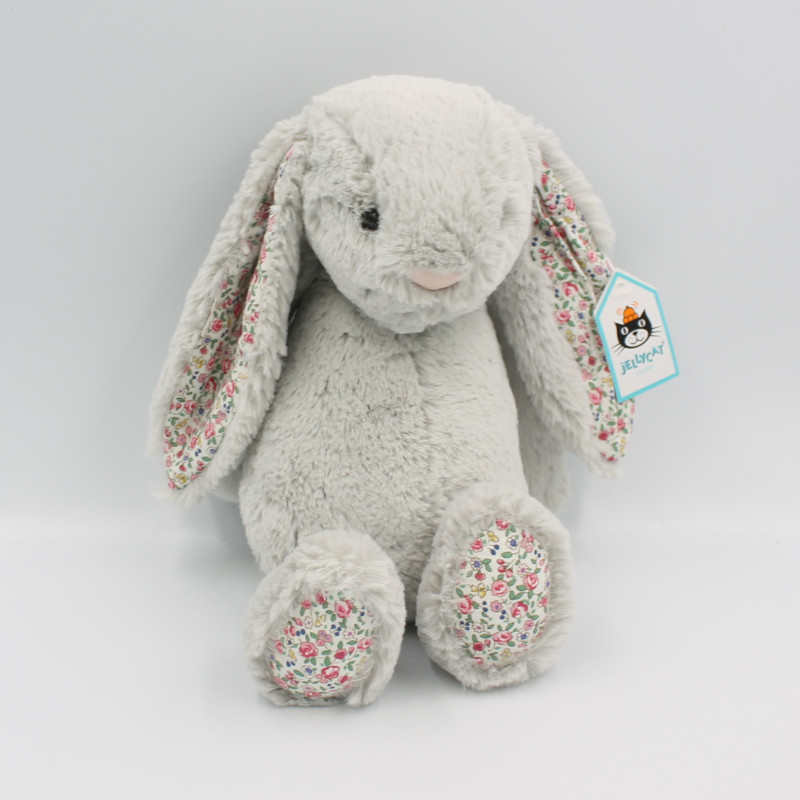 Doudou lapin gris liberty - Ma Première Valise