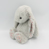 Doudou lapin gris fleurs Liberty JELLYCAT 30 cm