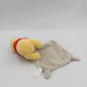 Doudou Winnie l'ourson mouchoir blanc gris étoiles DISNEY BABY