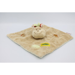 Doudou plat girafe beige rouge BENGY