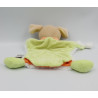 Doudou et compagnie plat marionnette chien blanc vert orange Choupi