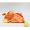Doudou plat poupée lutin fille rose jaune étoile MOTS D'ENFANTS
