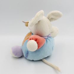 Doudou souris patchwork vert rouge bleu mauve 123 KALOO