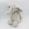 Doudou peluche éléphant gris