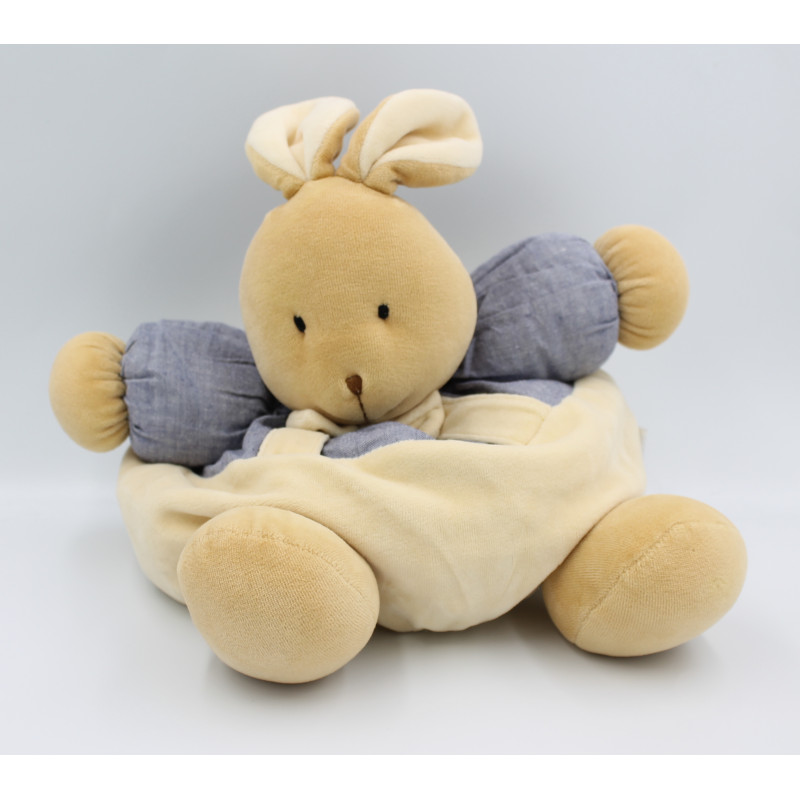 Doudou lapin patapouf beige écru gris BUATHIER JOSEPH