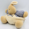 Doudou lapin patapouf beige écru gris BUATHIER JOSEPH