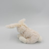 Doudou lapin beige blanc tout doux HISTOIRE D'OURS