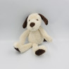 Doudou peluche chien beige marron MARQUE VERTE