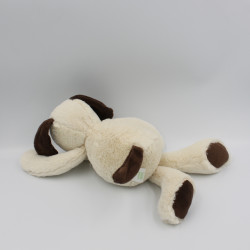 Doudou peluche chien beige marron MARQUE VERTE