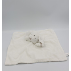 Doudou plat lapin blanc beige PRIMARK EARLY DAYS