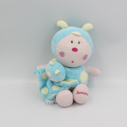 Doudou papillon bleu jaune LUMINOU