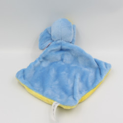 Doudou plat Dumbo l'éléphant bleu jaune DISNEY NICOTOY