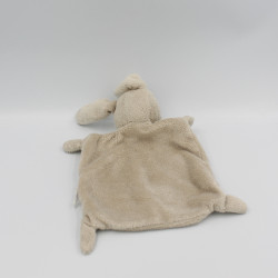Doudou plat lapin beige GRAIN DE BLE