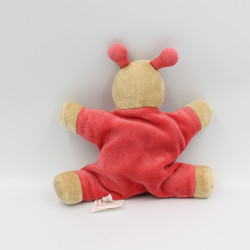 Doudou semi plat papillon coccinelle rouge BENGY