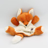 Doudou marionnette renard orange Les Amis KALOO