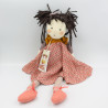 Peluche poupée chiffon Prunelle Les Rosalies MOULIN ROTY NEUF
