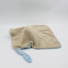 Doudou plat ours bleu beige nuage KING BEAR