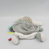Doudou et compagnie plat chien blanc beige gris bleu rose anneau Toopi