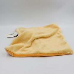 Doudou plat carré lion orange Les Zazous MOULIN ROTY